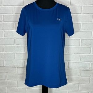 Under Armour Heat Gear Women's T-shirt Size Medium Cobalt Blue